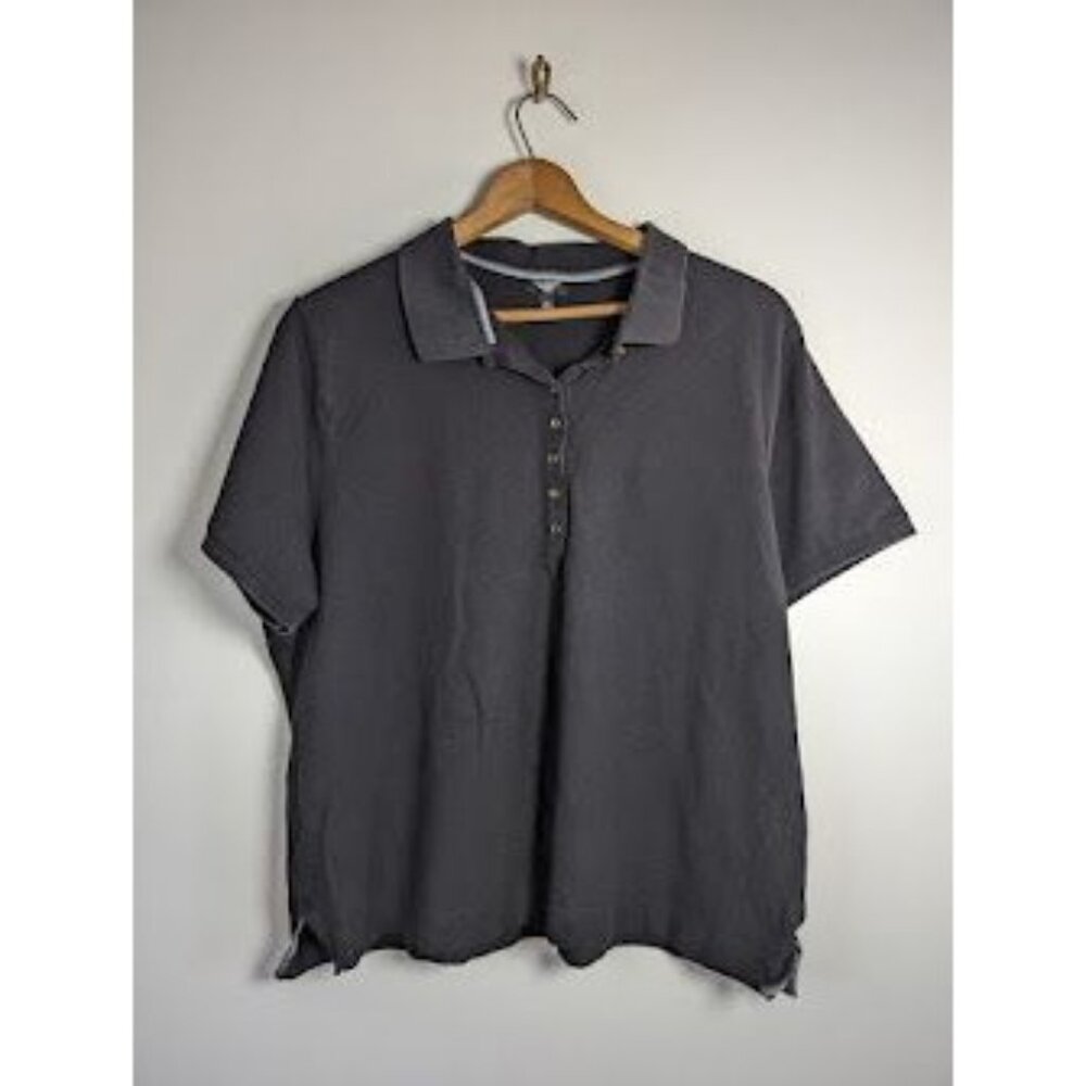 Talbots‎ Polo Shirt Women's Size 3X Tunic Knit Casual Preppy Academia Minimalist